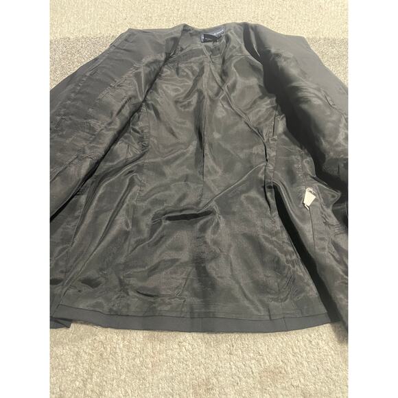 VTG Tristan & Iseut Jacket Womens Size 6 Fully Lined Button Made in Canada Black - Picture 8 of 13